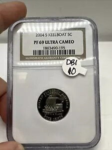 2004-S 5 �Z���g �L�[���{�[�g �v���[�t �j�b�P�� PF69 �E���g�� �J���I - NGC �O���[�h DB1-10