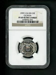 1999-S US Xe[gtbh NH[^[ Vo[ 25c .25 W[WA NGC PF69 Eg JI WF!