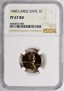 1960 �v���[�t �����J�[���L�O�� 1C ���[�W �f�C�g NGC PF 67 RD