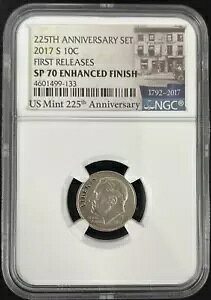 2017 S 10c Dime �����߂� NGC SP 70 �����d�グ�������[�X