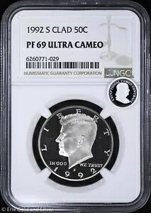 1992-S 50C v[t Nbh PlfB n[t_[ NGC PF 69 Eg JI | PR