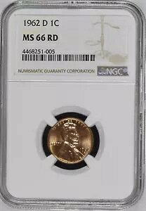 1962-D 1C RD J[LO 1 Zg NGC MS66RD 4468251-005