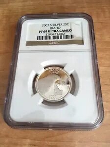 2007-S �V���o�[ 25c �A�C�_�z NGC PF 69 �E���g�� �J���I �X�e�[�g �N�H�[�^�[