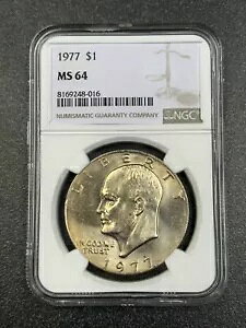 1977N $1 NGC MS64 1h 