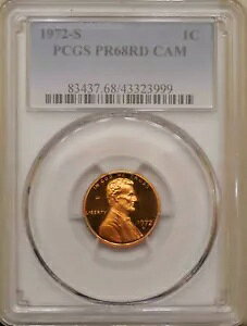 1972-S PCGS PR 68 RD CAM v[t J[ bh CAMEO ɏ̕ IW
