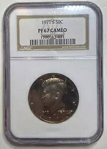 1971 S �P�l�f�B �n�[�t�_���[ NGC PR67 �J���I 50C