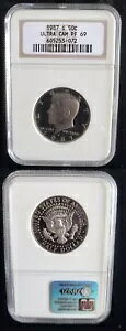 1987 S Kennedy 50c n[t_[ v[t NGC PF69 Eg JI TtVXR 24329