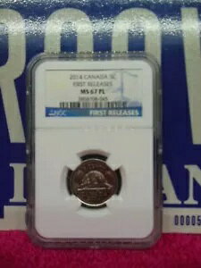 2014 �J�i�_ 5 �Z���g �j�b�P�� NGC MS67PL �~���g �X�e�[�g 67 �v���[�t ���C�N **NICE COIN**