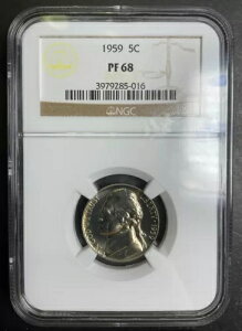 NGC PR68 1959-P �W�F�t�@�[�\�� �j�b�P�� 5c GEM BU PQ �u���X�g �z���C�g ���X�^�[�F�� 8