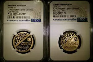 2018-S �A�����J�� �C�m�x�[�V���� G. ���V���g�� �T�C������Z�b�g ~ NGC REV PF70 / PF70 UC