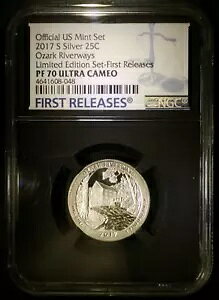 2017-S �V���o�[ �I�U�[�N ���o�[�E�F�C�Y �N�H�[�^�[ 25C ~ NGC PF70 �E���g�� �J���I ���~�e�b�h �G�f�B�V����