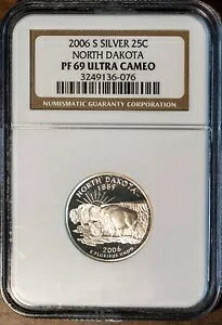 2006-S 25C �V���o�[ N. �_�R�^ �X�e�[�g �N�H�[�^�[ PF 69 UCAM NGC # 3249136-076