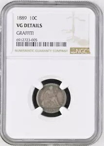 1889 ���ȃ��o�e�B �_�C�� 10C ���Ȃ� - NGC VG �ڍ� (������)