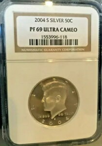 2004 S 50c KENNEDY �n�[�t�V���o�[ �v���[�t NGC PR69 �E���g�� �J���I NGC ���i�K�C�h�� $25