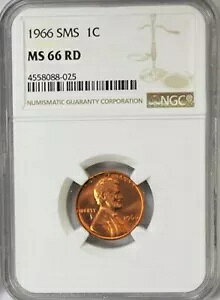1966 P 1c SMS J[LOكyj[ NGC MS66 RD WFʐԃRC