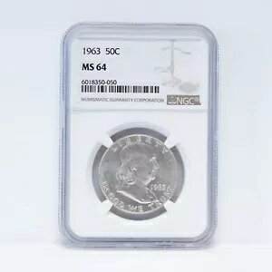 1963 �t�����N���� �V���o�[ �n�[�t�_���[ NGC MS64 (slx5107)