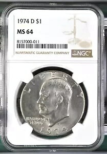 1974-D AC[n[ $1 h NGC MS64 UNC ڍ׃RC