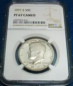 1971-S NGC PF67 �J���I 50C �P�l�f�B �n�[�t�_���[ #953-016