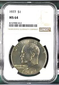 1977 AC[n[ $1 h NGC MS64 UNC ڍ׃RC #A