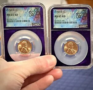 2  1958-D J[ EB[g Zg 1C - NGC MS 65 RD - JX^ p[v RA yj[