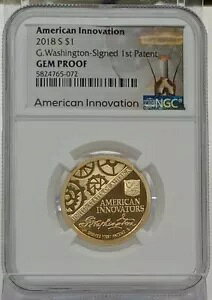 2018 S American Innovation Dollar NGC Gem Proof G. Washington ���ŏ��̓����ɏ���