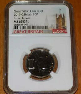 CMX 10P NGC MS 63 DPL BRITISH COIN HUNT I ACXN[FRC