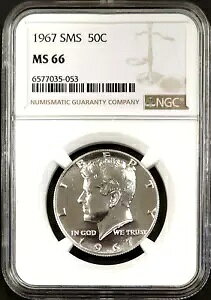 1967 SMS Kennedy Half Dollar �� NGC �ɂ���� MS 66 �F�肳��܂����B