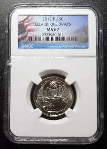 2017 P NGC MS 67 �I�U�[�N ���o�[�E�F�C�Y �N�H�[�^�[ ATB �󏭕č������x�� SUPERB GEM