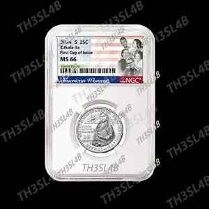 2024 S Zitkala-Sa NGC MS66 �A�����J���E�B�����Y AWQ ??FDOI?? ??�v���Z�[��??