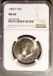 1980-P �P�l�f�B �n�[�t�_���[ NGC �O���[�h MS66�A���C�g�g�[���W�F�� BU+�B