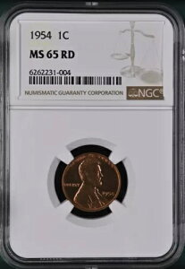 1954 1C RD J[ 1 Zg NGC MS65RD 6262231-004