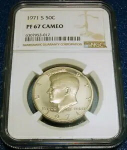 1971-S NGC PF67 �J���I 50C �P�l�f�B �n�[�t�_���[ #953-017