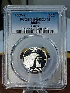 2007 S 25C �A�C�_�z NGC �O���[�h PF 69 DCAM US �R�C�� �R���N�^�[ 90% �V���o�[