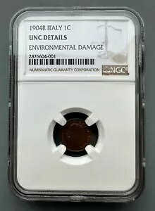 C^A 1904 R UNC 1 ZeV RCBBbgBG}kG[ II KM#35 NGC UNC ڍ