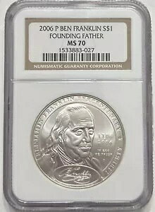 �L�O�V���o�[ �_���[ 2006 �x�� �t�����N���� NGC MS70 ������ $1 �R�C�� 90%