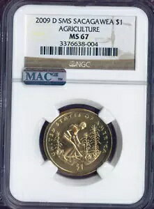 2009-D �T�J�K�E�B�A�_�ƃh�� NGC MS67 SMS MAC �i�� ??