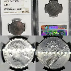 NICE 1987 R C^A 100  NGC AU-53 KVE Investments, LLC