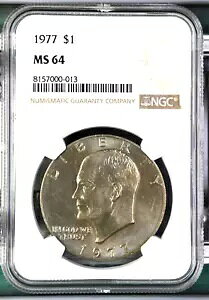 1977 AC[n[ $1 h NGC MS64 UNC ڍ׃RC #B