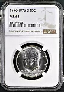 1976-D PlfB n[t_[ 50 Zg NGC MS65 UNC ڍ׃RC #D