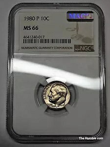1980-P ���[�Y�x���g �_�C�� PQ+ MAC (NGC MS66) 04HS