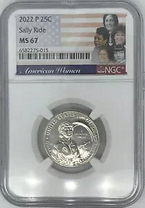 2022 P DR SALLY RIDE 25c NGC MS 67 �A�����J���q�N�H�[�^�[