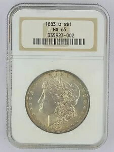 1883�N O ���[�K�� �V���o�[ �h�� ���͓I�Ȕ��������F NGC MS 65 ���B���e�[�W �X�g�b�N