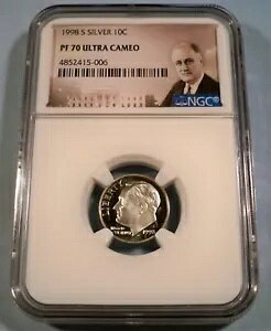 1998-S 10c Vo[ NGC PF70UCAM v[t [Yxg _C Eg JI PR 70 DC