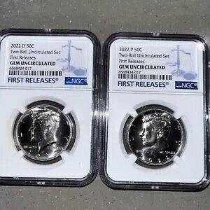 2022 P&D KENNEDY HALF ���񃊃��[�X NGC �W�F�������ʃ}�b�`���O 2 �R�C�� �Z�b�g
