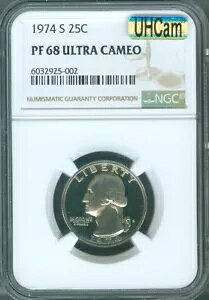 1974-S ���V���g�� �N�H�[�^�[ NGC PF-68 MAC ULTRA HEAVY CAMEO=UHCAM �i��??