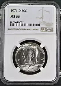 1971-D PlfB n[t_[ 50 Zg NGC MS66 UNC ڍ׃RC #D