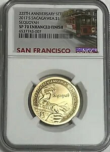2017 S $1 NGC SP70 �G���n���X�h �t�B�j�b�V�� �T�J�K�E�F�A �Z�N�I�� �h�� 225th Tl