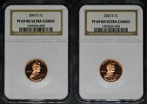 2002-S 2003-S �����J�[�� �Z���g - NGC PF69 RD �E���g�� �J���I - 2 �R�C�� ���b�g - ?COINGIANTS?