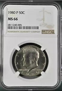 1980-P 50C �P�l�f�B �n�[�t�_���[ NGC MS66 6811240-005