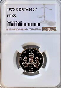 1973 5p v[t NGC PF65 CMX 5 yX